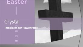  Presentation with resurrection - Slides featuring composite-of-orthodox-easter-text background and a light blue colored foreground