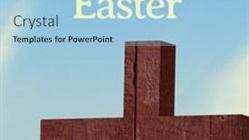  Presentation with cultures - Theme consisting of composite-of-orthodox-easter-text background and a light blue colored foreground