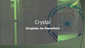  Presentation with servers - Presentation having composite-of-padlock-icon background and a dark gray colored foreground
