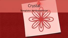  Presentation with note - Audience pleasing PPT theme consisting of composite of pink sticky note backdrop and a coral colored foreground