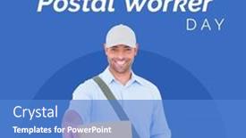  Presentation with national safety day - Slides enhanced with composite-of-portrait-of-smiling background and a teal colored foreground