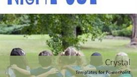  Presentation with community police - Slides featuring composite-of-rear-view background and a mint green colored foreground