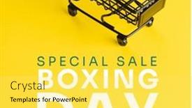  Presentation with composite - Slides consisting of composite-of-small-shopping-cart background and a yellow colored foreground