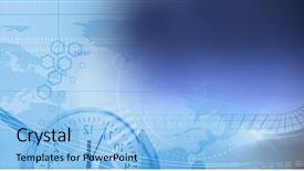  Presentation with stadium - Theme enhanced with composite of sports stadium time background and a light blue colored foreground