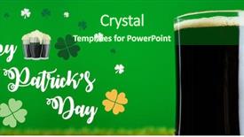 Presentation with composite - Colorful PPT layouts enhanced with composite of st patricks day backdrop and a forest green colored foreground