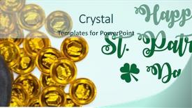  Presentation with st patricks day - Audience pleasing theme consisting of composite of st patricks day backdrop and a  colored foreground