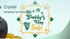  Presentation with st patricks day - PPT layouts featuring composite of st patricks day background and a  colored foreground