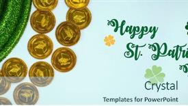  Presentation with digital - Amazing PPT layouts having composite of st patricks day backdrop and a  colored foreground