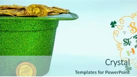  Presentation with digital - Beautiful theme featuring composite of st patricks day backdrop and a  colored foreground