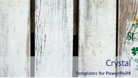  Presentation with composite - PPT theme enhanced with composite of st patricks day background and a sky blue colored foreground