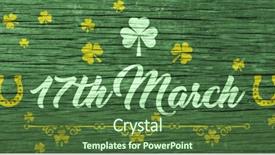  Presentation with composite - Presentation design consisting of composite of st patricks day background and a tawny brown colored foreground