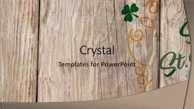  Presentation with st patricks day - Slide set with composite of st patricks day background and a coral colored foreground