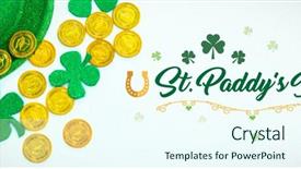  Presentation with st patricks day - Audience pleasing slide set consisting of composite of st patricks day backdrop and a  colored foreground