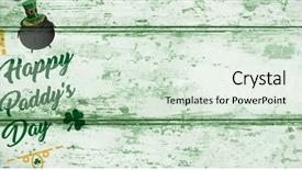  Presentation with digital - Presentation design featuring composite of st patricks day background and a  colored foreground