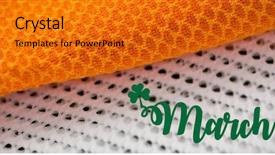  Presentation with composite - Beautiful PPT theme featuring composite of st patricks day backdrop and a  colored foreground