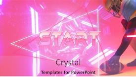  Presentation with football competition - Presentation featuring composite-of-start-text-illuminated background and a lavender colored foreground