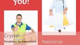  Presentation with veterans day thank you - Theme consisting of composite-of-thank background and a coral colored foreground