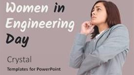  Presentation with career day - Presentation theme having composite-of-thoughtful-caucasian-young and a light gray colored foreground