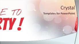  Presentation with party time - Slides with composite of time to party background and a lemonade colored foreground