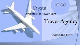  Presentation with brochure design - Presentation theme having composite-of-toy-airplane background and a light blue colored foreground
