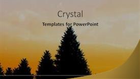  Presentation with forests - Presentation theme with composite-of-trees-against-sky background and a light gray colored foreground