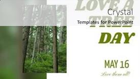  Presentation with growing tree - Slide deck featuring composite-of-trees-growing background and a white colored foreground