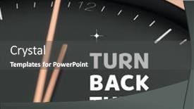  Presentation with space time - Theme featuring composite-of-turn-back and a dark gray colored foreground