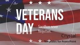  Presentation with veterans day - Presentation theme with composite-of-veterans-day-text and a violet colored foreground