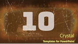  Presentation with film negative - Slides enhanced with composite-of-white-colored-number background and a tawny brown colored foreground