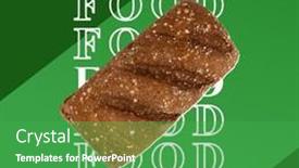  Presentation with security awareness - Presentation design consisting of composite-of-whole-brown-bread and a shamrock green colored foreground