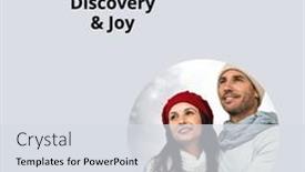  Presentation with happy-image - Presentation theme consisting of composite-of-winter-wonders-discovery and a  colored foreground