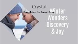  Presentation with happy-image - PPT theme having composite-of-winter-wonders-discovery and a  colored foreground