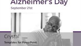  Presentation with alzheimer - Slide deck consisting of composite-of-world-alzheimer-s background and a light gray colored foreground