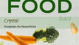  Presentation with security awareness - Presentation enhanced with composite-of-world-food-day background and a  colored foreground