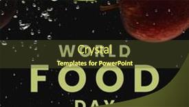  Presentation with security awareness - Presentation theme with composite-of-world-food-day and a tawny brown colored foreground