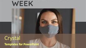  Presentation with medical vaccine - PPT theme consisting of composite-of-world-immunization-week background and a violet colored foreground