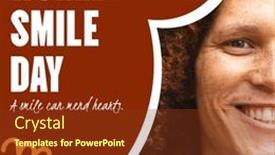  Presentation with world - Theme featuring composite-of-world-smile-day and a tawny brown colored foreground