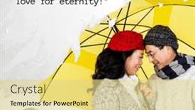  Presentation with bound - Slide set consisting of composite-of-your-heart background and a blonde colored foreground