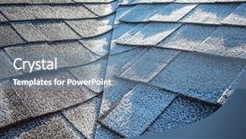  Presentation with roof - Slide deck with lifespan - composite roof with frost background and a seafoam green colored foreground