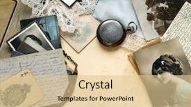  Presentation with memories - Theme with composition books - sentimental memories background and a lemonade colored foreground