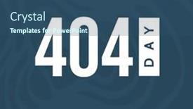  Presentation with shapes - Slide set featuring composition-of-404-day-text background and a ocean colored foreground