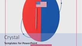  Presentation with independence - Theme having composition-of-4th-of-july background and a light blue colored foreground