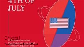  Presentation with america flag - PPT layouts having composition-of-4th-of-july background and a red colored foreground