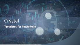  Presentation with data security - Presentation having composition-of-5g-text background and a ocean colored foreground