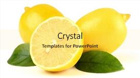  Presentation with lemons - Amazing presentation theme having composition of a few lemons backdrop and a yellow colored foreground