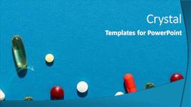  Presentation with capsules - PPT layouts having composition-of-a-variety background and a teal colored foreground