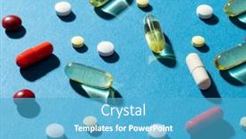  Presentation with capsules - Slides featuring composition-of-a-variety background and a teal colored foreground