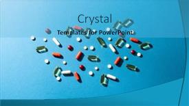  Presentation with capsules - Slide set consisting of composition-of-a-variety background and a light blue colored foreground