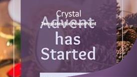  Presentation with advent - PPT layouts consisting of composition-of-advent-has-started background and a gray colored foreground