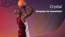  Presentation with competition - Presentation design having composition-of-african-american-male background and a wine colored foreground